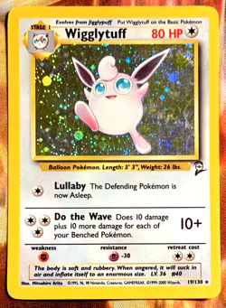 Pokemon Base set 2 Wigglytuff Holo 19/130 - Image 1