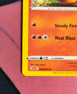 Centiskorch 049/264 Fusion Strike Cinderace Stamped Misprint Error Pokemon Card! - Image 2