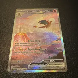 Pokemon TCG Charizard EX 199/165 Scarlet & Violet 151 Card Ungraded Near Mint - Image 1