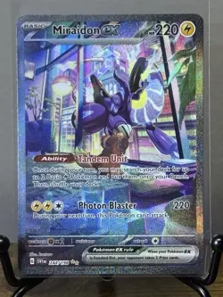 Pokemon TCG Miraidon EX Scarlet & Violet Base Set Card 244/198 Sir NM Condition - Image 1