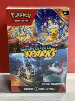 Pokemon TCG Scarlet Violet Surging Sparks Booster Bundle 6 Booster Packs Sealed - Image 1
