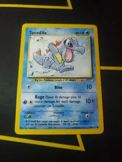 Pokemon Basic Totodile Neo Genesis 80/111 Common Unlimited LP - Image 1