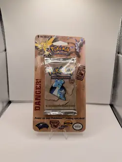 Pokemon Fossil Blister Pack Unlimited Lapras Artwork 1999 WOTC Factory Sealed* - Image 1