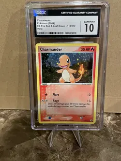 Pokemon Charmander EX Fire Red & Leaf Green Holo Secret Rare #113 PSA 10 - Image 1