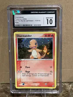 Pokemon Charmander EX Fire Red & Leaf Green Holo Secret Rare #113 PSA 10 - Image 2