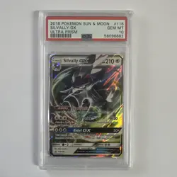 PSA 10 Silvally GX 116/156 Rare GX Ultra Prism Pokemon Holo 2018 - Image 1