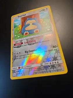 Pokemon Snorlax 158/214 Unbroken Bonds Reverse Holo Card NM Condition - Image 2
