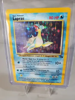 Lapras 10/62 Fossil Holo MP Pokemon TCG - Image 4