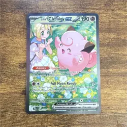 Pokemon Lillie's Clefairy EX 184/159 Sv09 Journey Together Holo Rare 190 HP - Image 1
