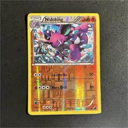 Pokemon Nidoking 58/116 Plasma Freeze Rare Stage 2 Reverse Holo 140 HP 90 Attack - Image 1
