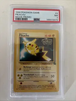 1999 Pokemon Game Pikachu Movie Promo PSA 7 - Image 1