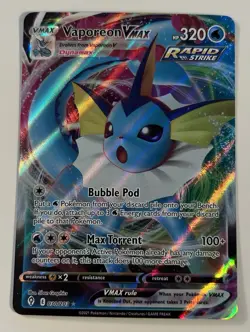 Vaporeon VMAX 030/203 Evolving Skies NM Pokemon TCG - Image 1