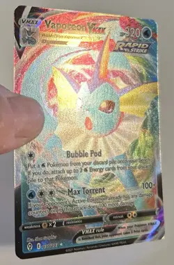 Vaporeon VMAX 030/203 Evolving Skies NM Pokemon TCG - Image 2