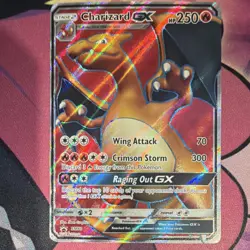 Pokemon Charizard GX SM60 SM Promo Full Art Holo GX 250 HP Crimson Storm - Image 1