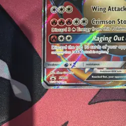 Pokemon Charizard GX SM60 SM Promo Full Art Holo GX 250 HP Crimson Storm - Image 3