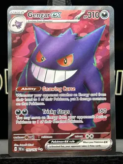 Gengar ex Temporal Forces Ultra Rare Pokemon TCG 193/162 Scarlet Violet Full Art - Image 3