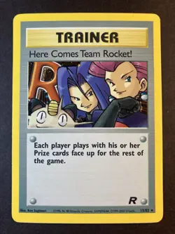 Here Comes Team Rocket! 15/82 Team Rocket Pokemon Holo Foil - Image 1