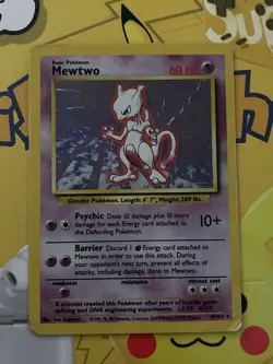 1995 Mewtwo Original Holo Foil Pokemon Card 10/102 MP - Image 1