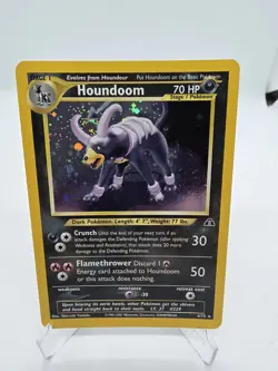 Houndoom 4/75 Neo Discovery 2001 Rare Holo Pokemon TCG Shin-ichi Yoshida NM/LP - Image 1