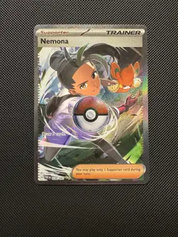 Pokemon TCG Nemona 238/091 Sv: Paldean Fates Special Illustration Rare Near Mint - Image 1