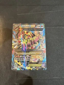 Primal Groudon EX (Omega 151 Full Art) 151/160 Primal Clash XY Holo Pokemon Card - Image 1