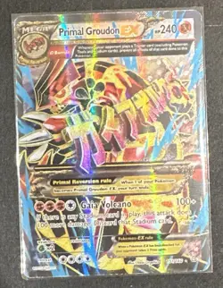 Primal Groudon EX (Omega 151 Full Art) 151/160 Primal Clash XY Holo Pokemon Card - Image 2