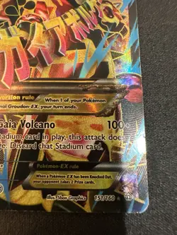 Primal Groudon EX (Omega 151 Full Art) 151/160 Primal Clash XY Holo Pokemon Card - Image 4