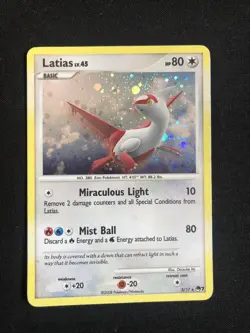 POKEMON PROMO CARD - POP SERIES 7 - LATIAS 3/17 - RARE - (HOLO) LP - Image 1