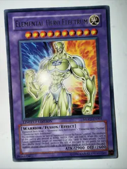 Konami Elemental Hero Electrum MDP2-EN001 Rare Limited McDonald's Yu-Gi-Oh! TCG - Image 1