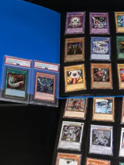 Yugioh PSA lot & High End Vintage/Mod BINDER( Read Description for more info ) - Image 1
