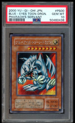 2000 YU-GI-OH JAPANESE BLUE-EYES TOON DRAGON PHARAOH'S SERVANT #PS00 PSA 10 - Image 1