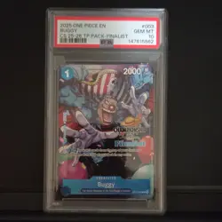 2025 One Piece Championship Top Player Finalist Alt Art Buggy #ST17-003 PSA 10 - Image 2