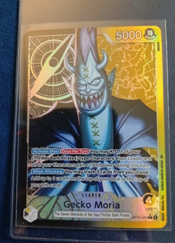 Gecko Moria Leader Alt Art OP14-080 THE AZURE SEA'S SEVEN One Piece TCG English - Image 1