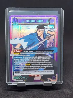 Union Arena: Rurouni Kenshin - Hajime Saito (SR) Foil - UE11BT/RNK-1-040 - Image 1
