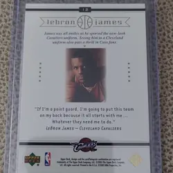 Upper Deck LeBron James Cleveland Cavaliers Willing and Able #12 Basketball Card - Image 2