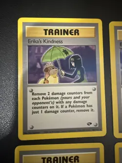 Vintage Gym Challenge Pokemon Trainers 4-Card Lot- Erika's Kindness & More LP/EX - Image 2