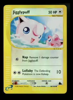 Jigglypuff 68/144 Skyridge 2003 Reverse Holo e-Series Pokemon Card TCG - Image 1
