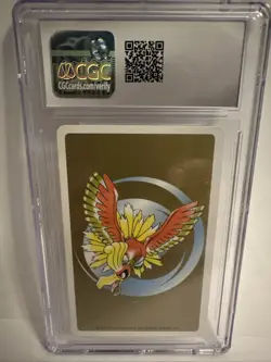Pokemon Gold Poker Playing Card Drowzee 9 of Spades #096 CGC 8 Mint - Image 2