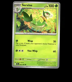 Servine - 002/086 - Black Bolt - Near Mint Non Holo Pokemon Card TCG - Image 1