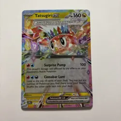Pokemon TCG Tatsugiri EX 142/191 Double Rare Holo Card Surging Sparks - Image 1