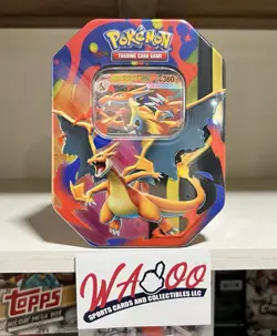 Pokemon TCG: Mega Charizard Y Factory Sealed Card Tin - Image 1