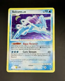 Suicune 19/132 Holo Rare Secret Wonders 2007 Pokemon Card MP - Image 1
