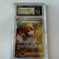 CGC Gem Mint 10 Mela 198/187 SR 2024 Sv8a Terastal Fest Ex Graded Pokemon Card - Image 1