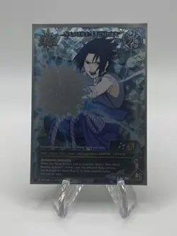 Naruto TCG Sasuke Uchiha Full Art Foil Promo Card Shonen Jump Magazine PR 068 NM - Image 1