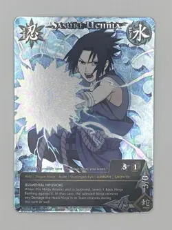 Naruto TCG Sasuke Uchiha Full Art Foil Promo Card Shonen Jump Magazine PR 068 NM - Image 3