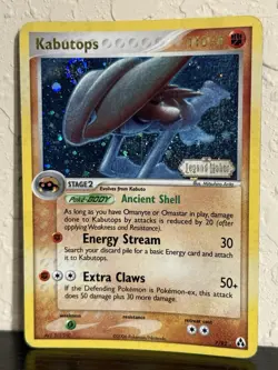 Kabutops Reverse Holo 7/92 ex Legend Maker Stamp 2006 Vintage Pokemon Card - Image 1