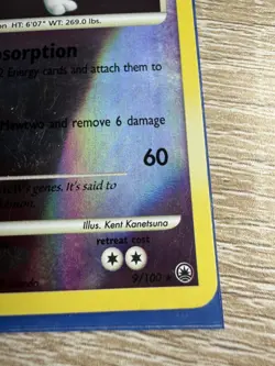 Mewtwo 9/100 D&P Majestic Dawn Pokemon Card Reverse Holo Foil Rare LP - Image 5