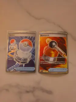 Pokemon 2 Card Lot Switch Blowtorch Full Art 123/094 And 117/094 - Image 1