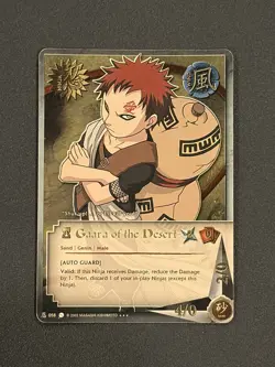 Naruto Gaara of the Desert Ninja Card 058 English 2002 Vintage - Image 1