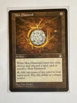 Mox Diamond Stronghold 1998 nm Magic Card reserved list. Premodern powerhouse - Image 1